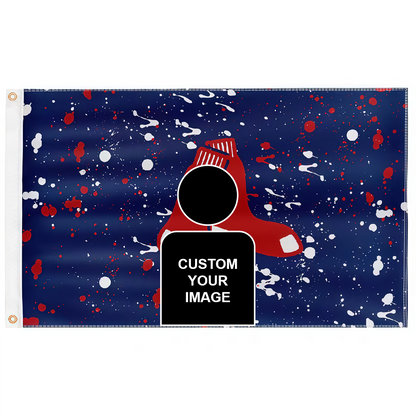 Boston Red Sox Retro Flag Custom Image