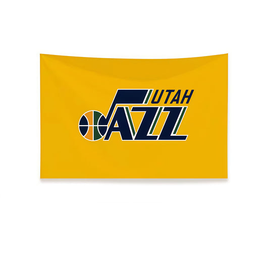 Utah Jazz Yellow Flag Custom Image