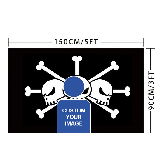 Edward Teach Flag Custom Image