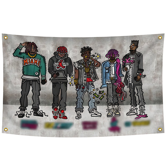 2016 Freshman Cypher rapper Flag Custom Image