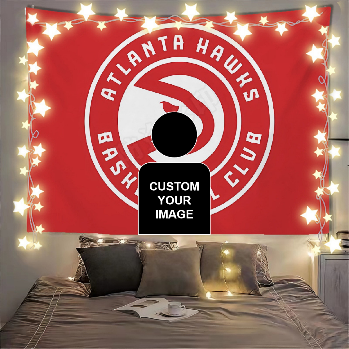 Atlanta Hawks Flag Custom Image