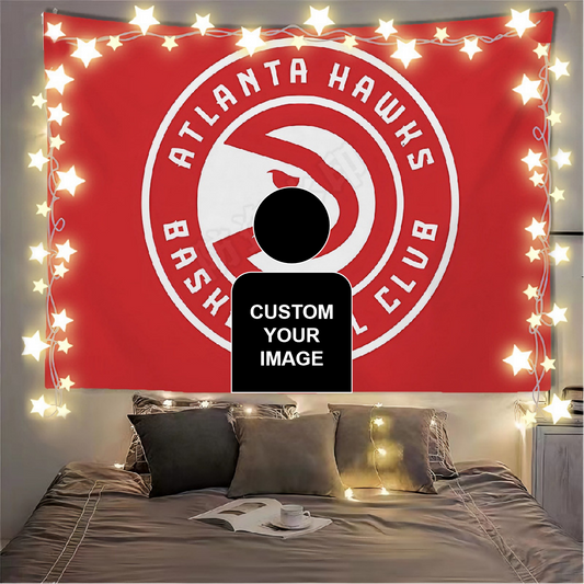 Atlanta Hawks Flag Custom Image