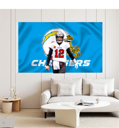 Los Angeles Chargers Flag Custom Image