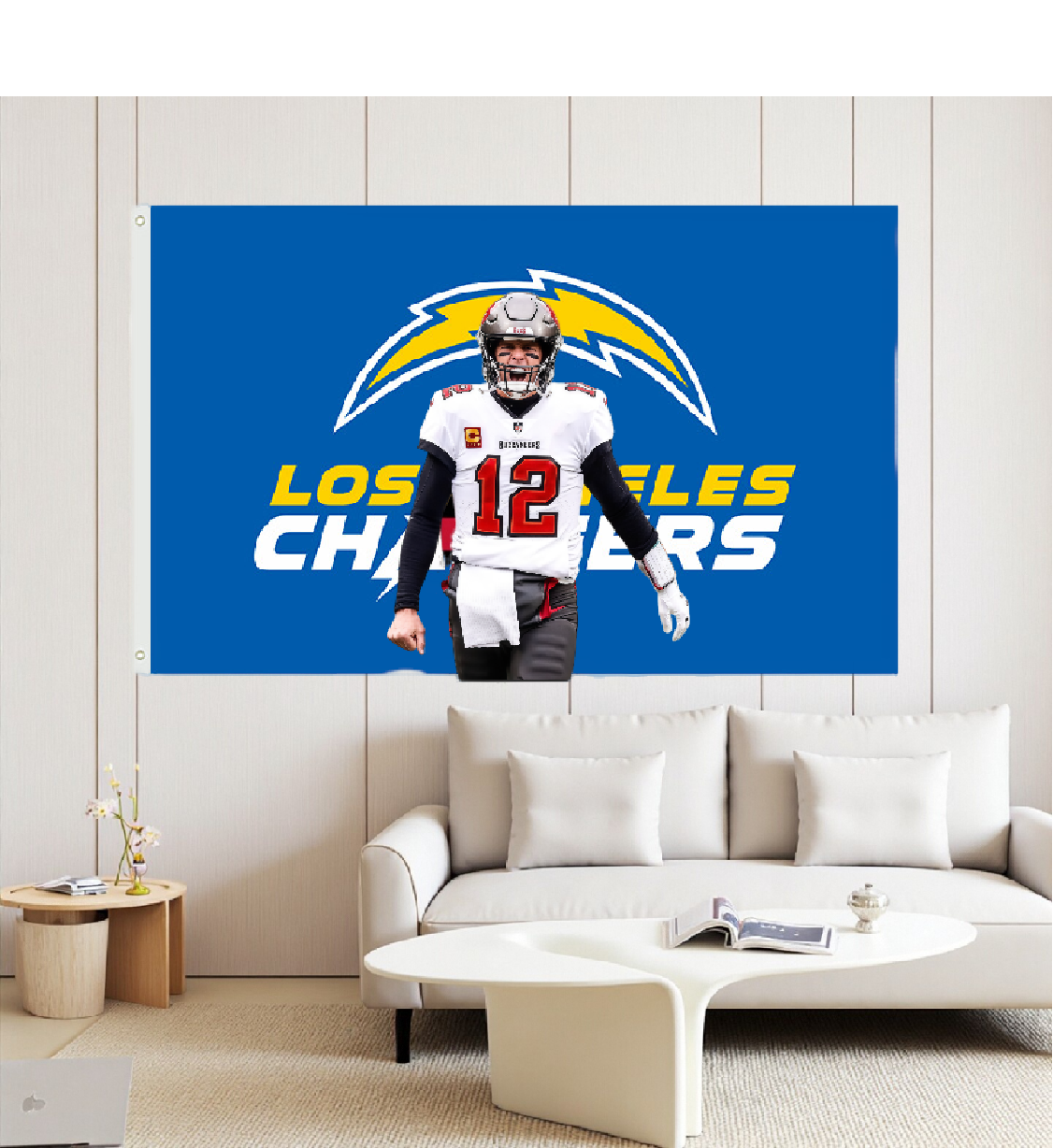 Los Angeles Chargers Flag Custom Image