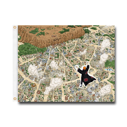 Naruto Pain Shinratensei Custom Flag