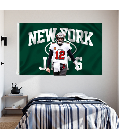 New York Jets Flag Custom Image
