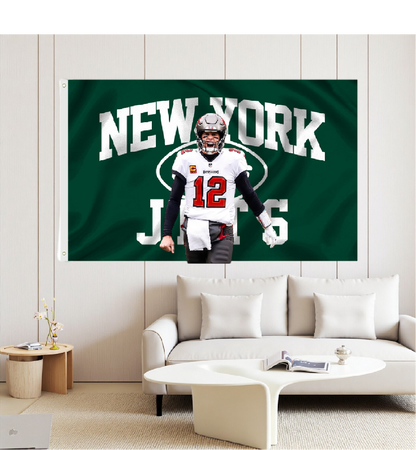 New York Jets Flag Custom Image