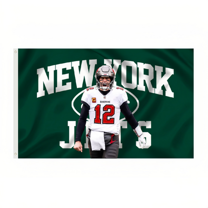 New York Jets Flag Custom Image