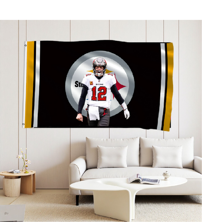 Pittsburgh Steelers Flag Custom Image