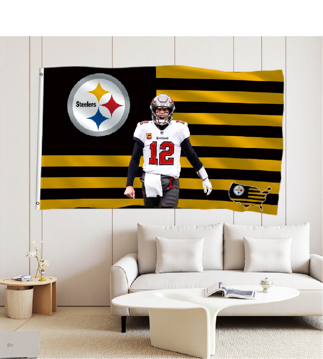 Pittsburgh Steelers Flag Custom Image