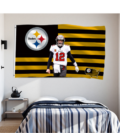 Pittsburgh Steelers Flag Custom Image