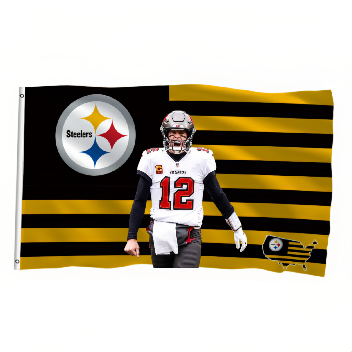 Pittsburgh Steelers Flag Custom Image