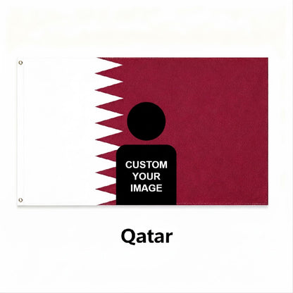 Qatar Flag Custom Image