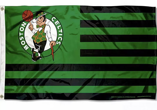 Boston Celtics Interstices Flag Custom Image