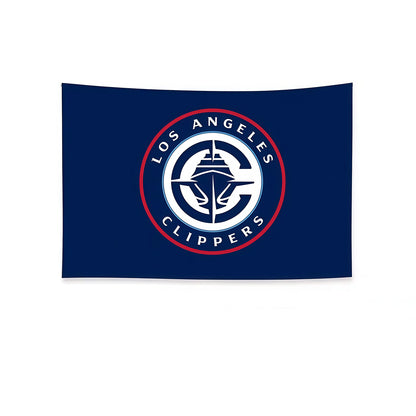 Los Angeles Clippers Blue Flag Custom Image